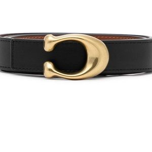 Coach belt, reversible, black/brown